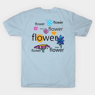 My garden full of flowers, vintage Flower patterns, oil painting T-Shirt